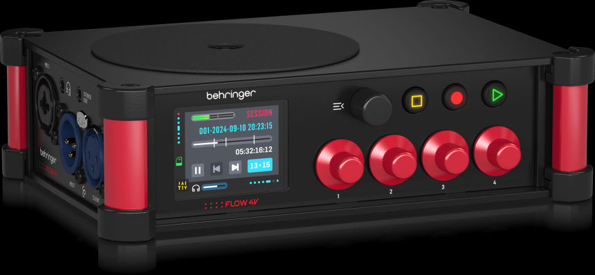 Behringer Flow 4V: 'V' de video en un grabador audio multicanal a 32 bit con timecode | Uculturemix
