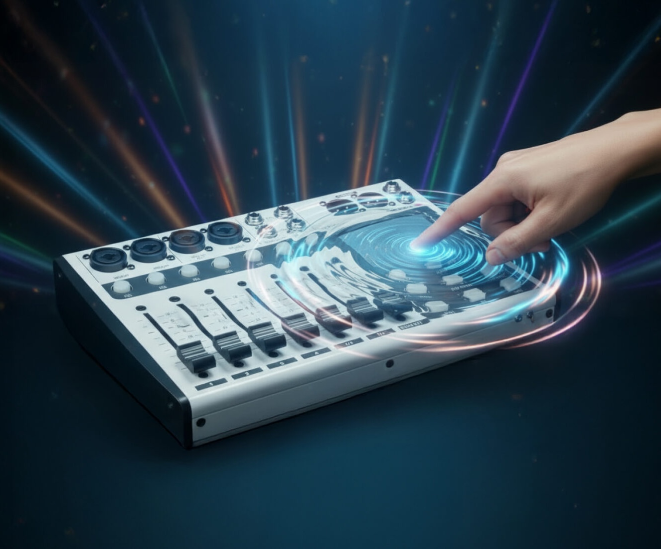 Proel Digipad8: mezclador digital compacto con faders motorizados, pantalla táctil y control inalámbrico | Uculturemix
